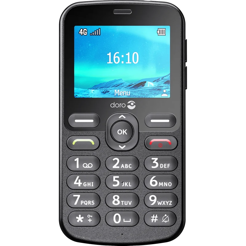 Doro 1881 4G Basic Phone, Black