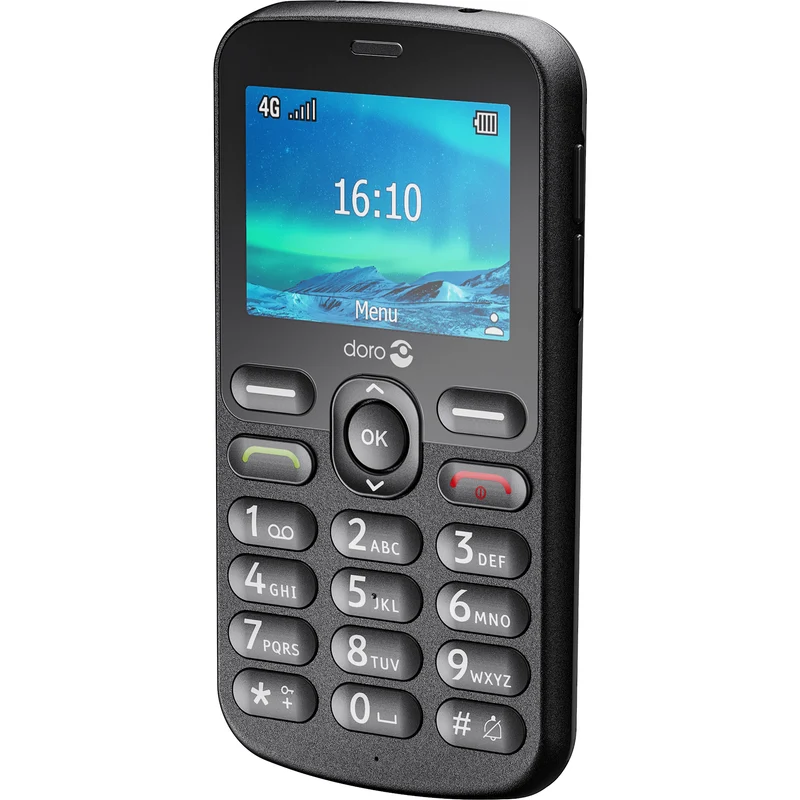 Doro 1881 4G Basic Phone, Black