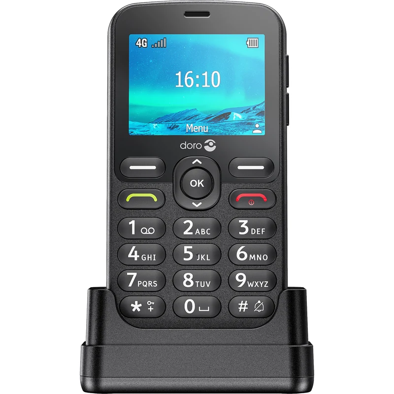 Doro 1881 4G Basic Phone, Black