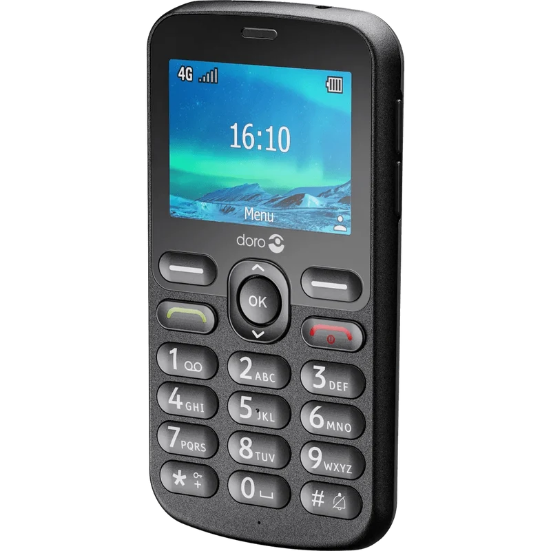 Doro 1881 4G Basic Phone, Black