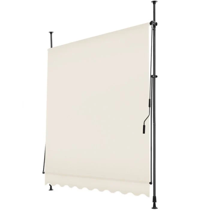 Tectake Stretch Awning, 200 x 180 cm, Beige