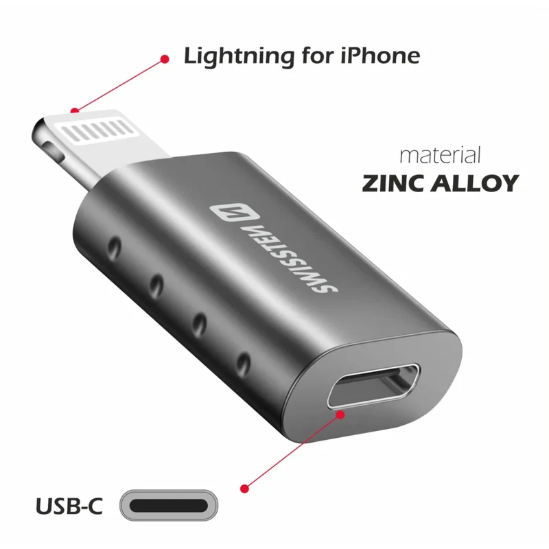 Swissten Lightning To USB-C Adapter