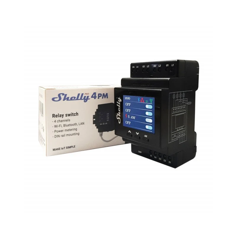 Shelly Pro Dual Cover PM Wifi com dois motores AC bidirecionais