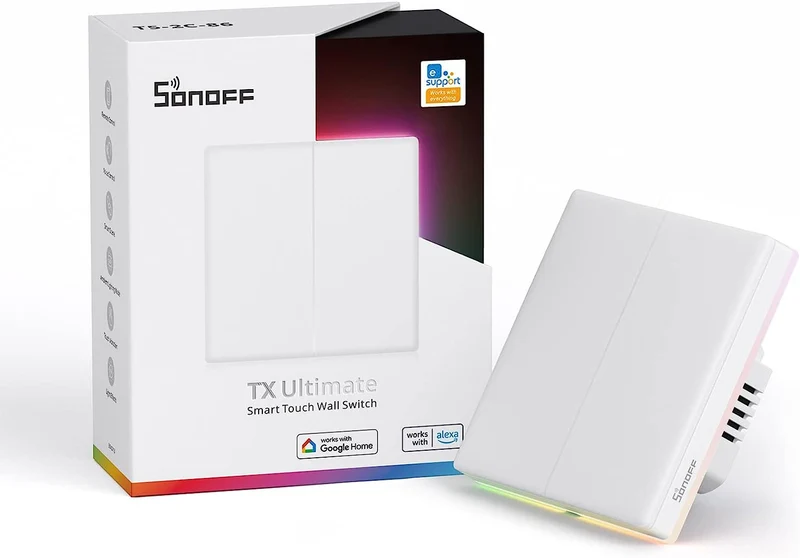 Sonoff TX Ultimate Interruptor Inteligente de 2 botões Wifi Branco
