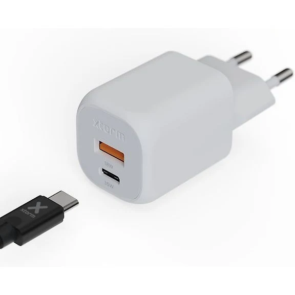 Xtorm XEC035 GaN² Ultra 35W Wall Charger, USB-C / A