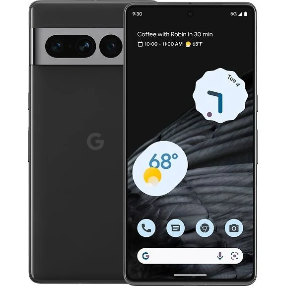 Google Pixel 7 Pro 5G Phone, 128/12 GB, Obsidian