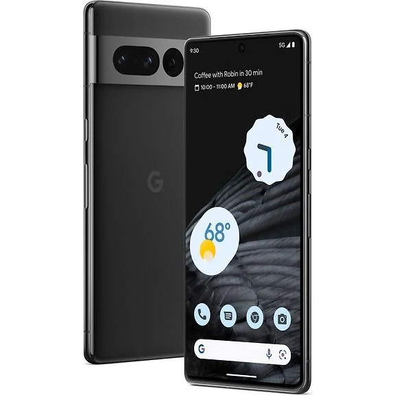 Google Pixel 7 Pro 5G Phone, 128/12 GB, Obsidian