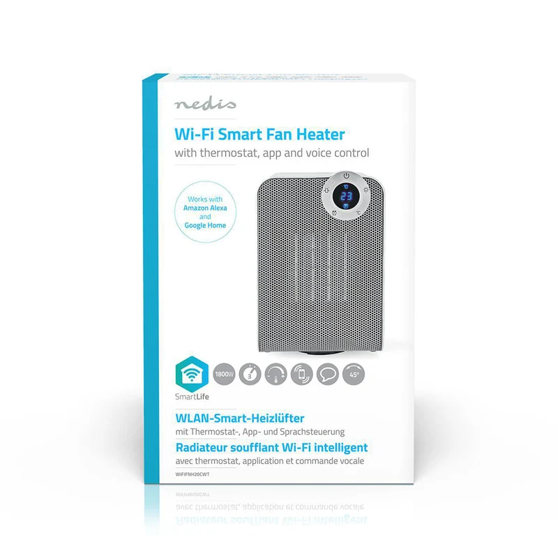 Nedis Aquecedor Wireless Compacto 1800W Inteligente Wifi