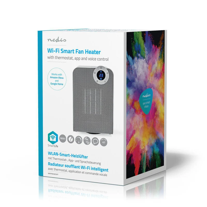 Nedis Aquecedor Wireless Compacto 1800W Inteligente Wifi