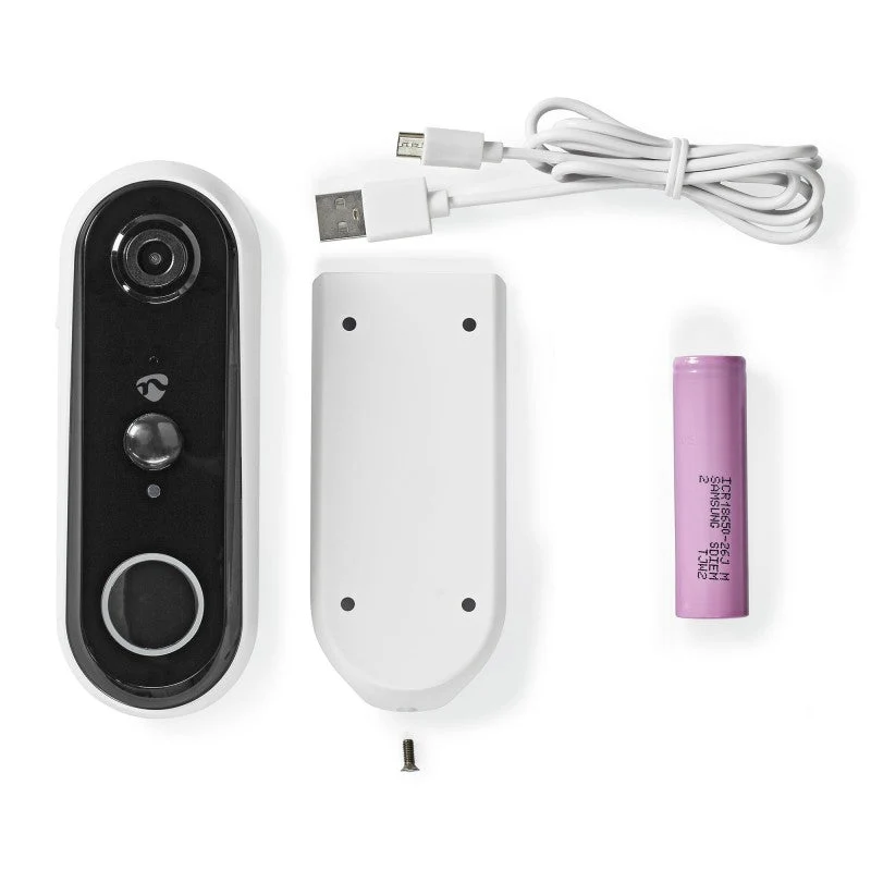 Nedis videoporteiro HD 720p c/ ângulo de visão 100º graus Wifi