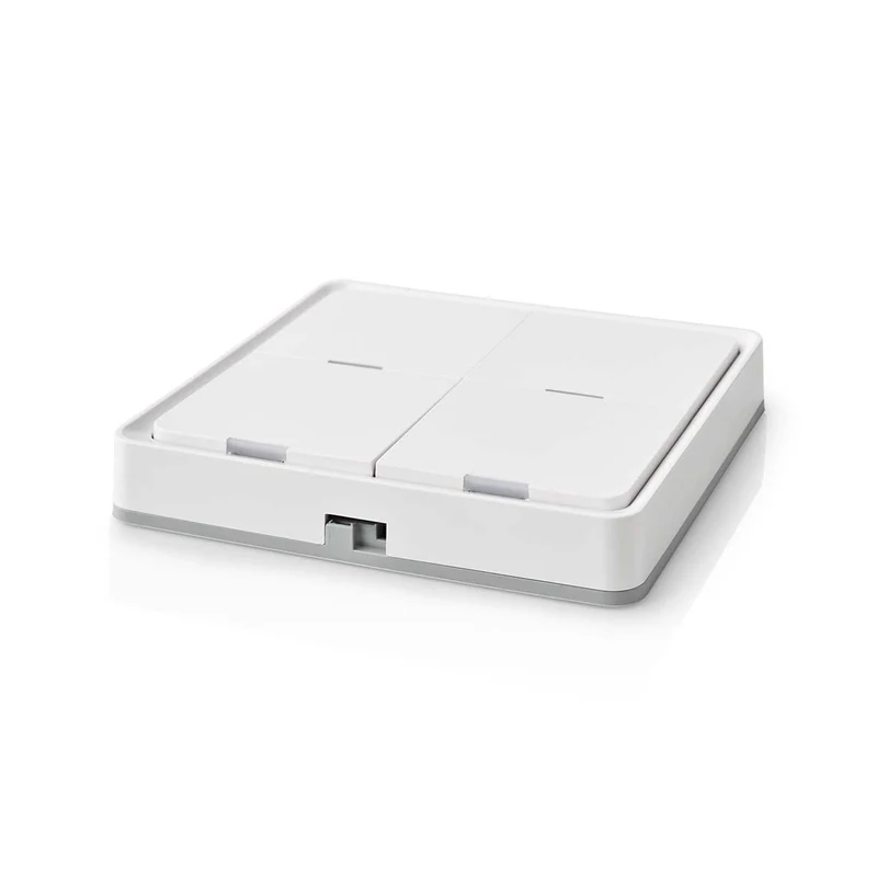 Nedis Interruptor de parede de 4 botões 12 cenários Zigbee