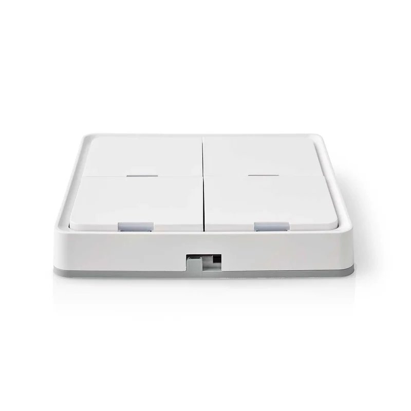 Nedis Interruptor de parede de 4 botões 12 cenários Zigbee