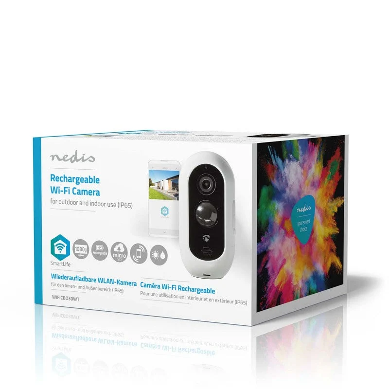 Nedis Câmara Inteligente para Exterior - Câmara Smart Wifi