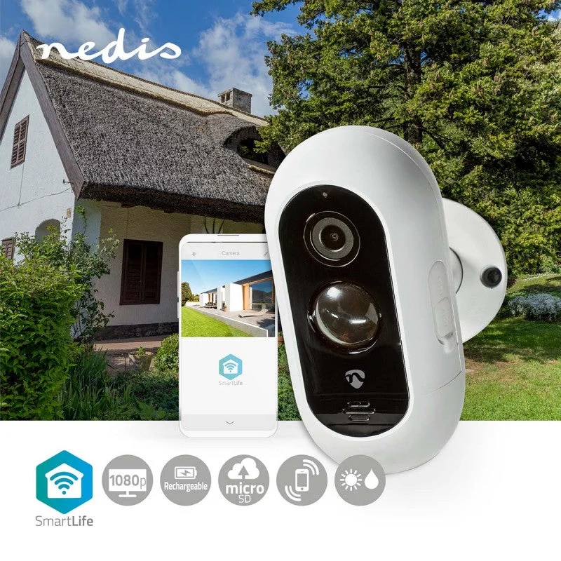 Nedis Câmara Inteligente para Exterior - Câmara Smart Wifi