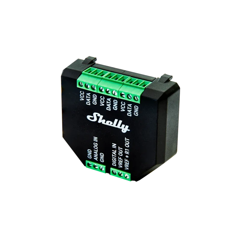 Shelly AddOn Plus - Módulo AddOn Plus para Sensores de Estado e Temperatura