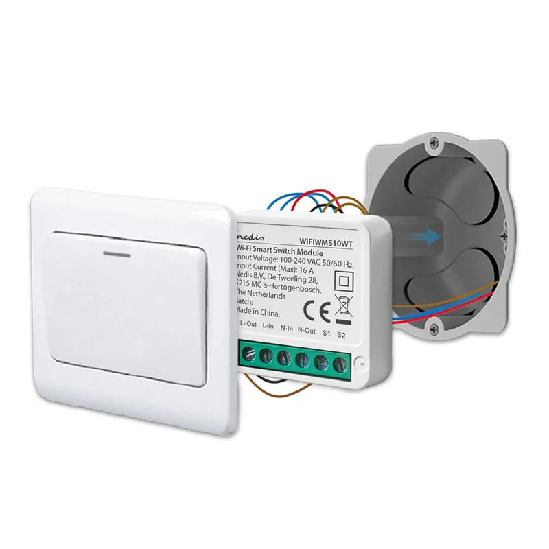 Nedis Módulo Comutador Smart Wifi 3680W - WIFIWMS10WT
