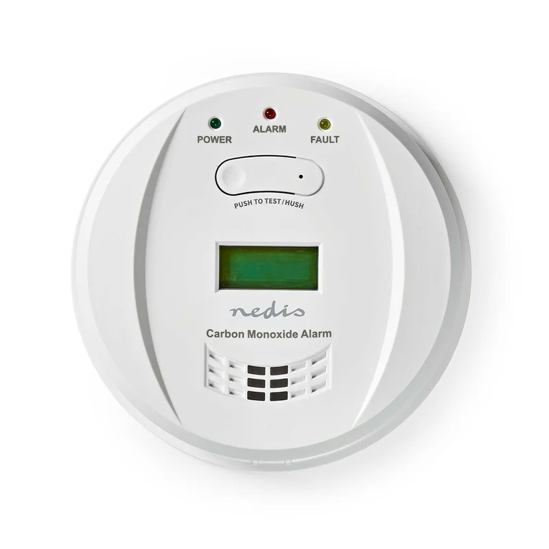 Koolmonoxidemelder Batterij Gevoed - Batterijlevensduur tot: 5 Jaar - Hush / mute functie