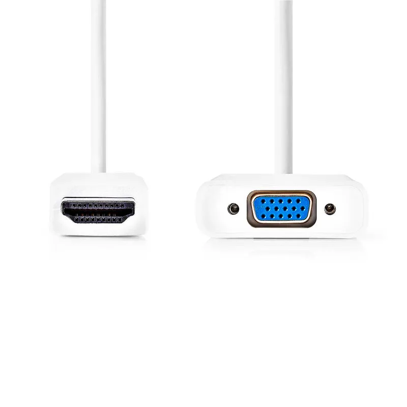 HDMI™-Adapter HDMI™ Connector - VGA Female 15p - Vernikkeld
