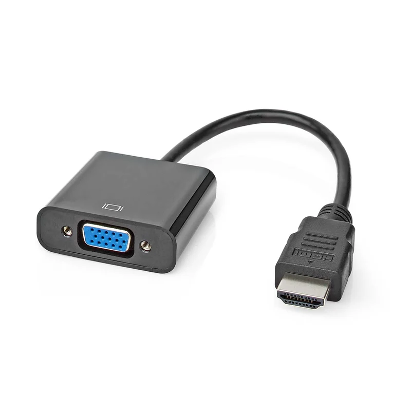 HDMI™-Adapter HDMI™ Connector - VGA Female 15p / 3,5 mm Female - Vernikkeld