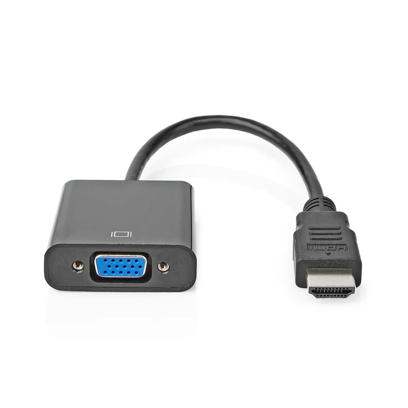 HDMI™-Adapter HDMI™ Connector - VGA Female 15p / 3,5 mm Female - Vernikkeld