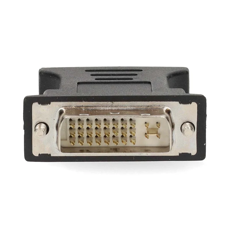 DVI-Adapter DVI-I 24+5-Pin Male - VGA Female 15p - Vernikkeld