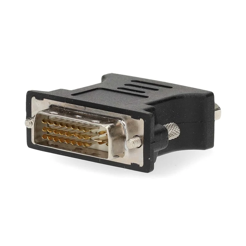 DVI-Adapter DVI-I 24+5-Pin Male - VGA Female 15p - Vernikkeld