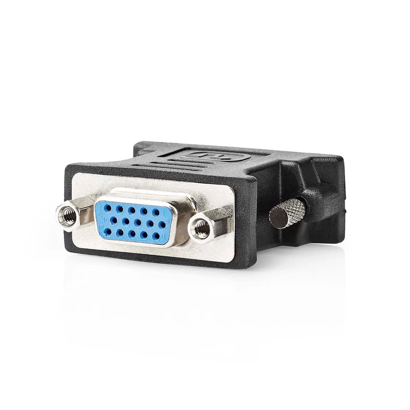 DVI-Adapter DVI-I 24+5-Pin Male - VGA Female 15p - Vernikkeld
