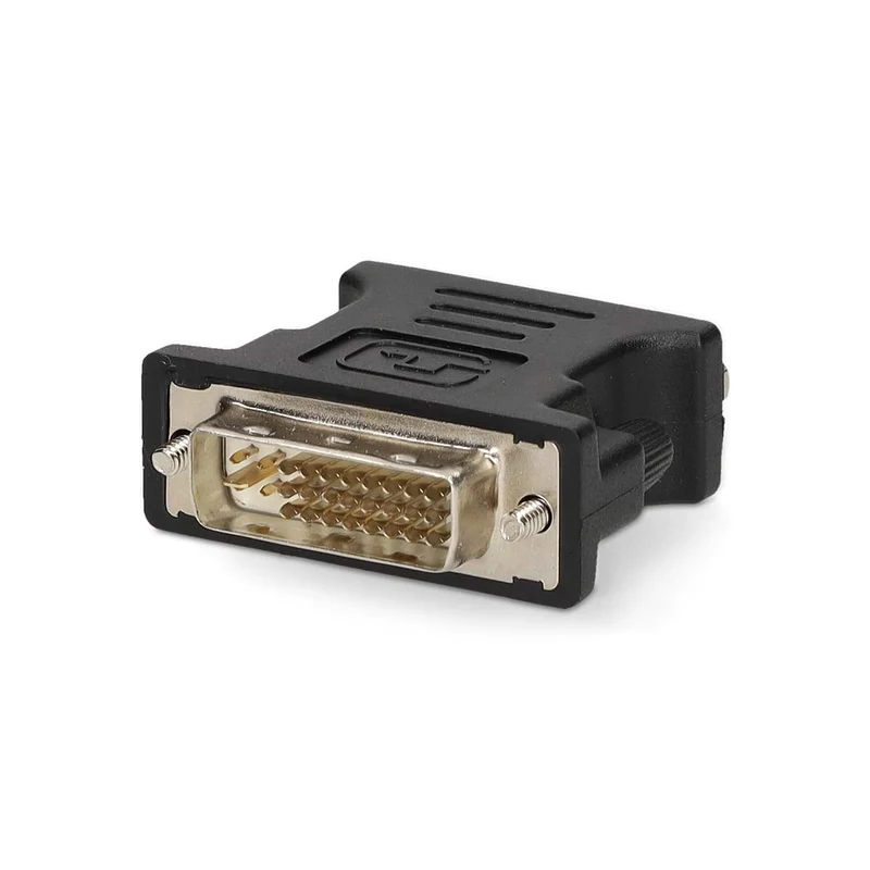 DVI-Adapter DVI-I 24+5-Pin Male - VGA Female 15p - Vernikkeld