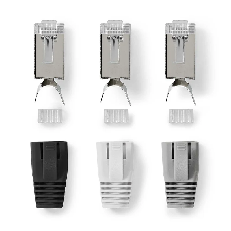RJ45-Connector RJ45 Pass Through - Stevig/Gesnoerd FTP CAT7 - Recht