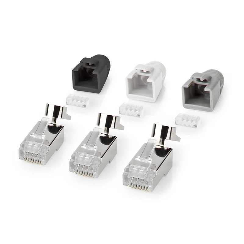 RJ45-Connector RJ45 Pass Through - Stevig/Gesnoerd FTP CAT7 - Recht