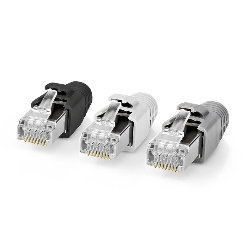 RJ45-Connector RJ45 Pass Through - Stevig/Gesnoerd FTP CAT7 - Recht