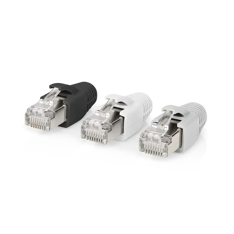 RJ45-Connector RJ45 Pass Through - Stevig/Gesnoerd FTP CAT6a - Recht