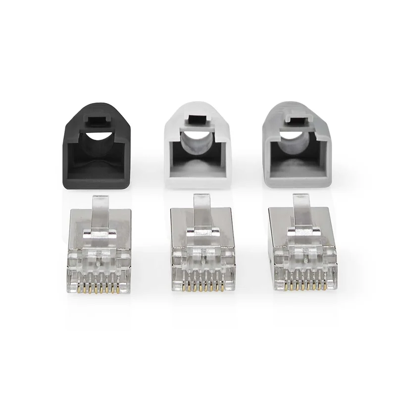 RJ45-Connector RJ45 Pass Through - Stevig/Gesnoerd FTP CAT6 - Recht