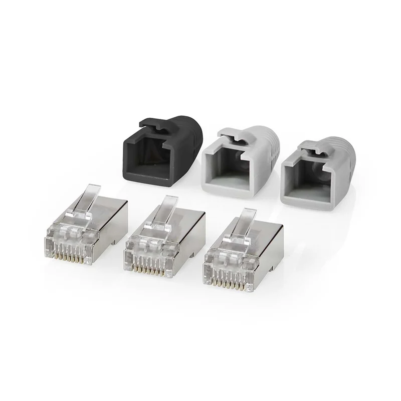 RJ45-Connector RJ45 Pass Through - Stevig/Gesnoerd FTP CAT6 - Recht