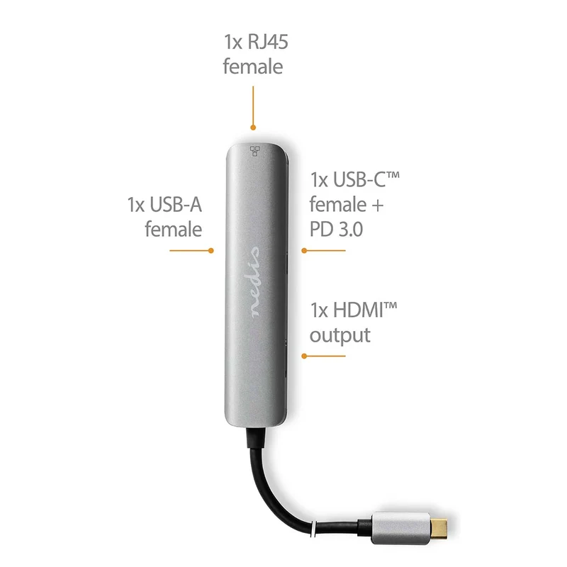 USB Multi-Port Adapter 4-in-1 - USB 3.2 Gen 1 - USB-C™ Male