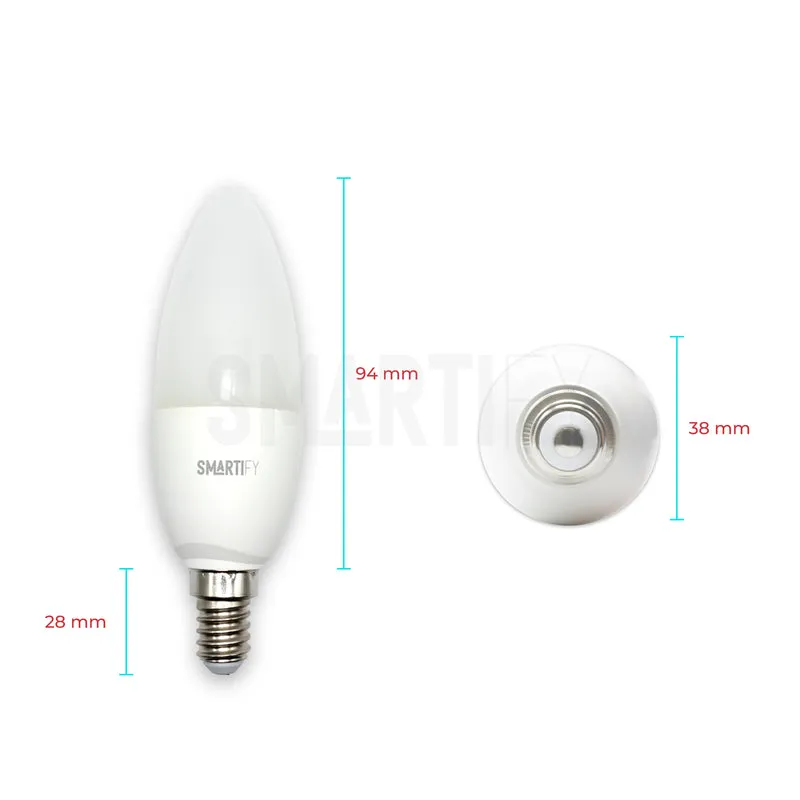 Lâmpada LED RGB - CCT (Cores + Branco) Inteligente E14 WiFi Smartify