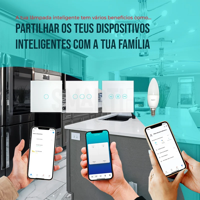 Lâmpada LED RGB - CCT (Cores + Branco) Inteligente E14 WiFi Smartify