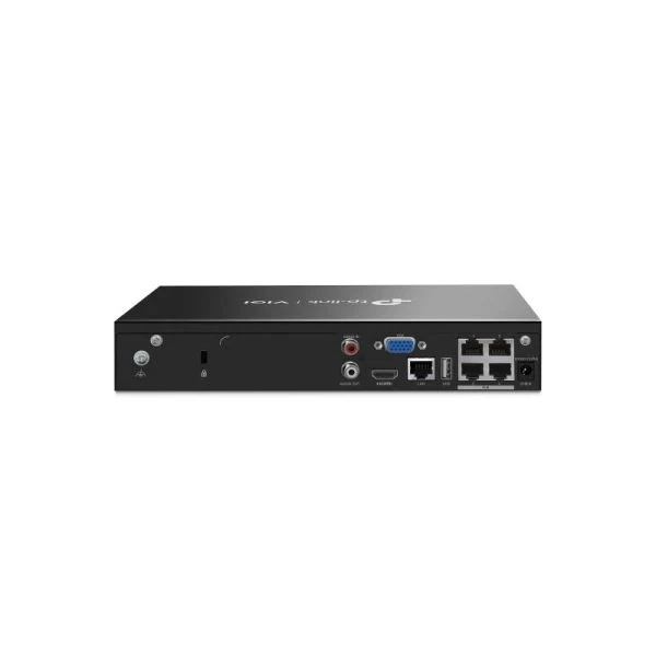 TP-Link VIGI NVR1004H-4P Network Video Recorder, Black