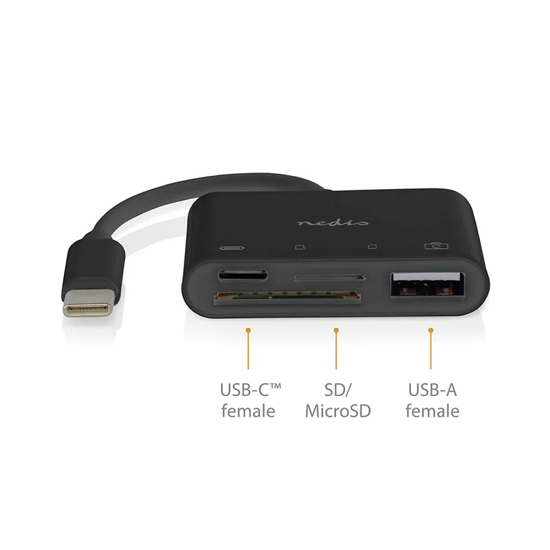 USB-Hub 1x USB-C™ - 1x USB A / 1x USB-C™ - 4-Poorts poort(en)
