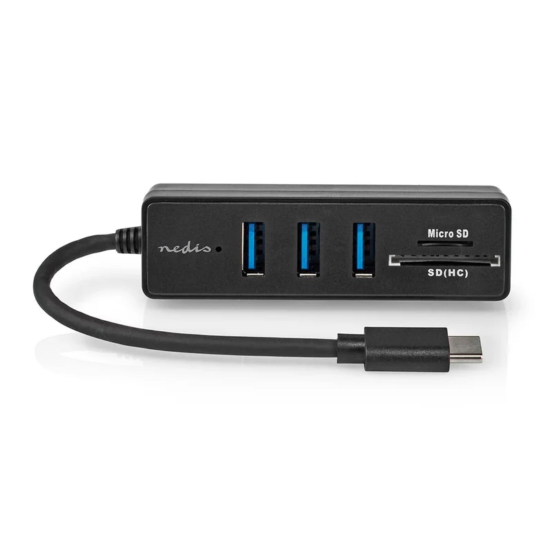 USB-Hub 1x USB-C™ - 3x USB A Female - 5-Poorts poort(en)