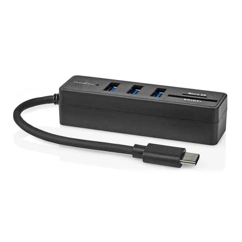 USB-Hub 1x USB-C™ - 3x USB A Female - 5-Poorts poort(en)