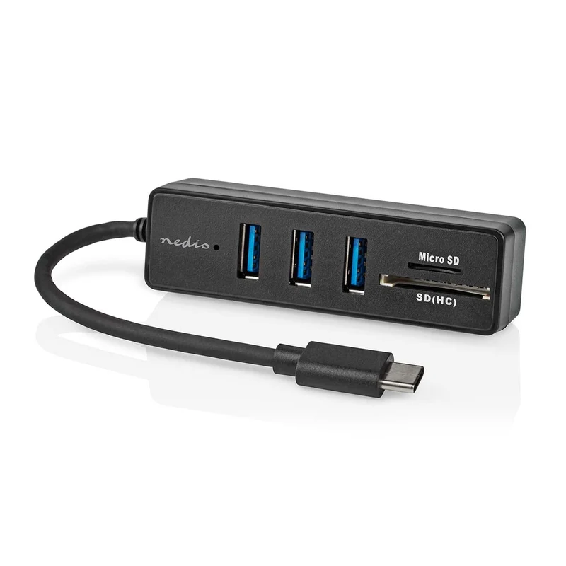 USB-Hub 1x USB-C™ - 3x USB A Female - 5-Poorts poort(en)