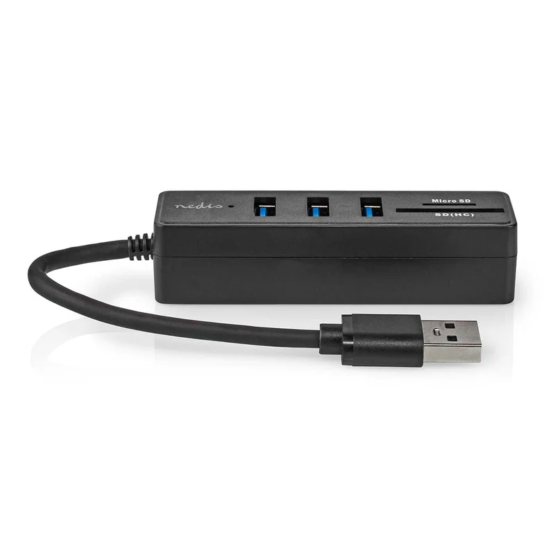 USB-Hub USB-A Male - 3x USB A Female - 5-Poorts poort(en)