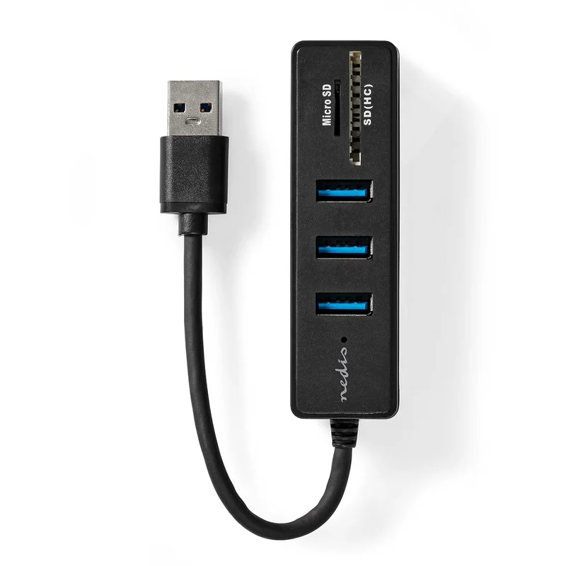 USB-Hub USB-A Male - 3x USB A Female - 5-Poorts poort(en)