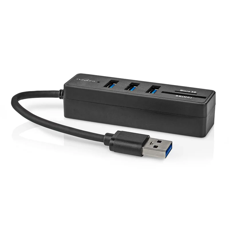 USB-Hub USB-A Male - 3x USB A Female - 5-Poorts poort(en)