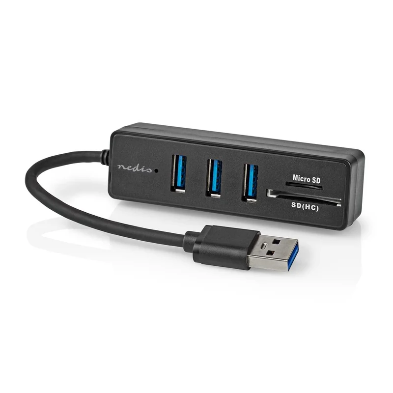 USB-Hub USB-A Male - 3x USB A Female - 5-Poorts poort(en)