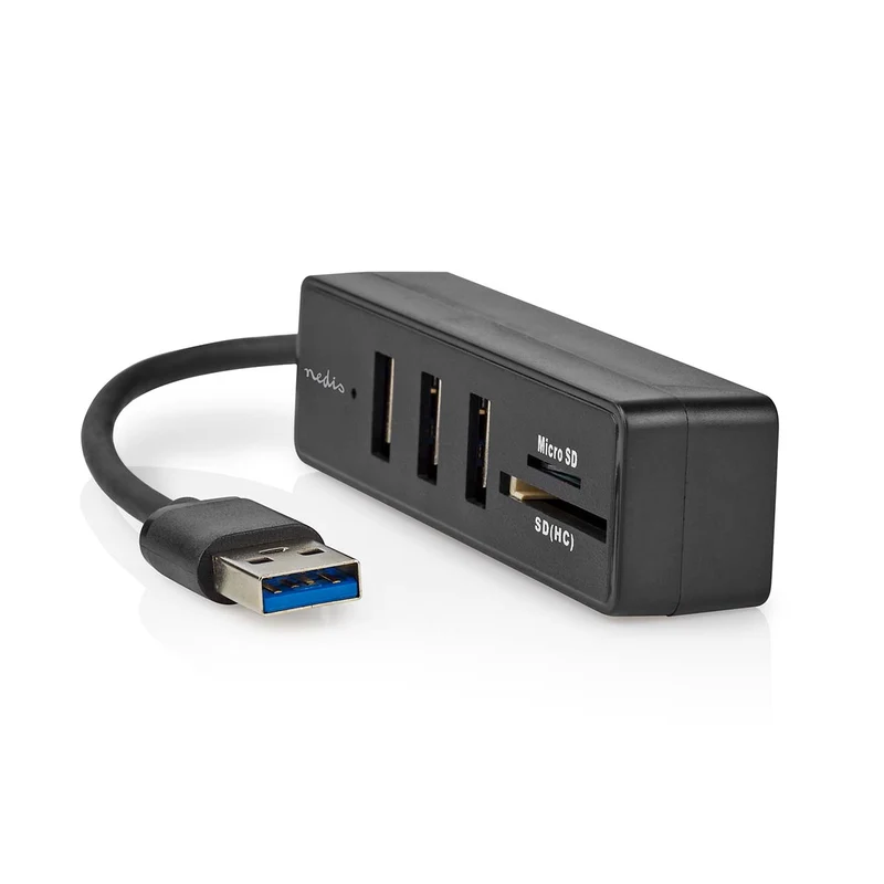 USB-Hub USB-A Male - 3x USB A Female - 5-Poorts poort(en)
