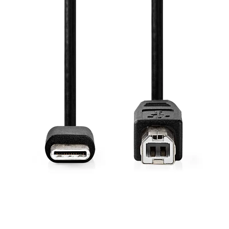 USB-Kabel USB 2.0 - USB-C™ Male - USB-B Male