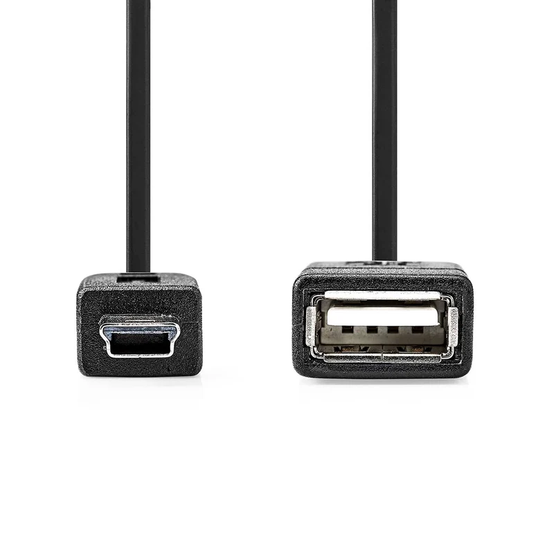 USB-Adapter USB 2.0 - Mini 5-Pin Male - USB-A Female