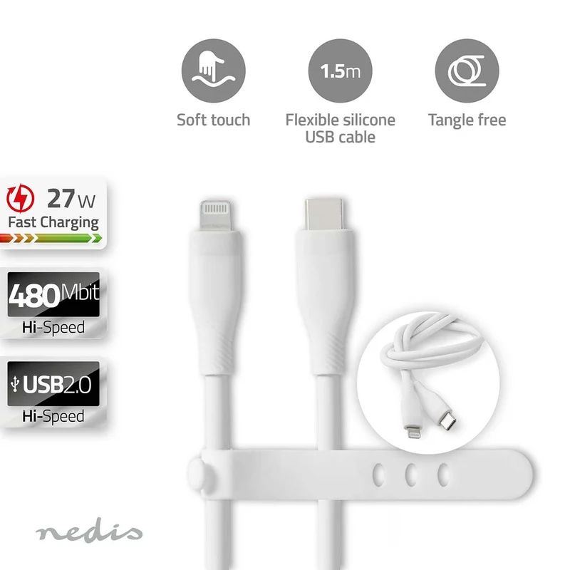 Lightning Kabel USB 2.0 - Apple Lightning 8-Pins - USB-C™ Male